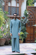 MINT GREEN WASH N WEAR KURTA FARSHI PAJAMA