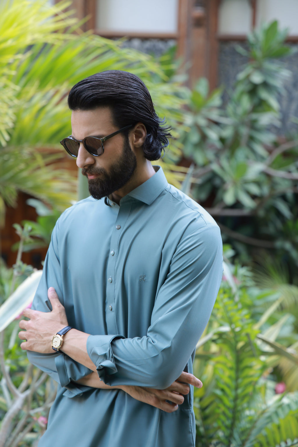 MINT GREEN WASH N WEAR KURTA FARSHI PAJAMA