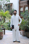 CREAM TOYYOBO KURTA FARSHI PAJAMA